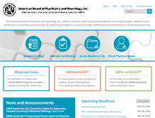 Tablet Screenshot of abpn.com